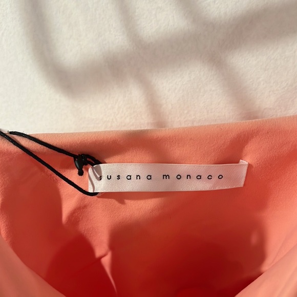 Susana Monaco Ruched Dress in Peaches - Picture 8 of 11